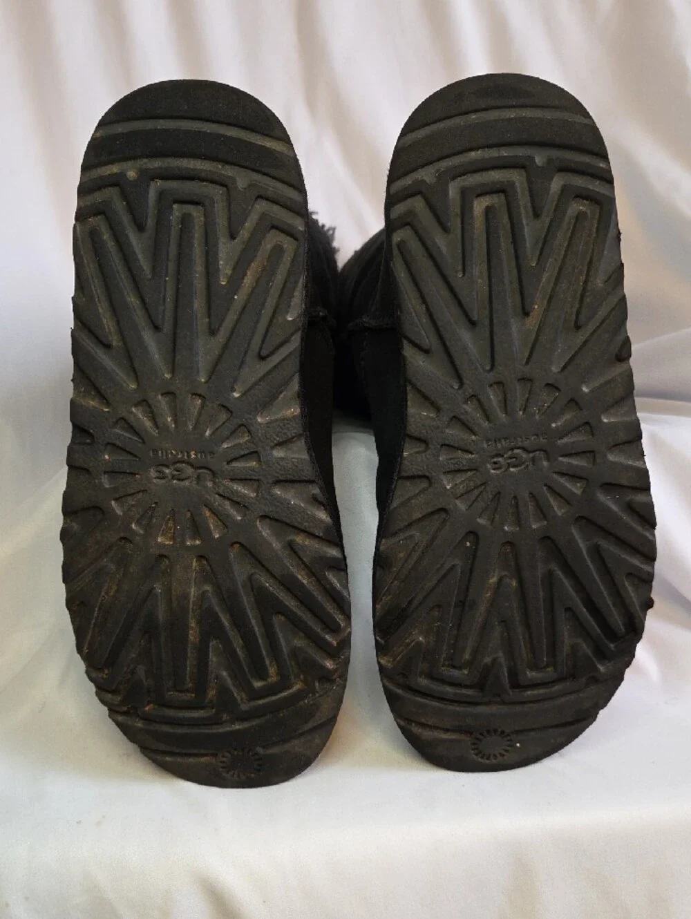 UGG Tall Button Boots in Black Suede